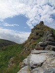 SX07244 View over castle wall on Tintagel Island.jpg